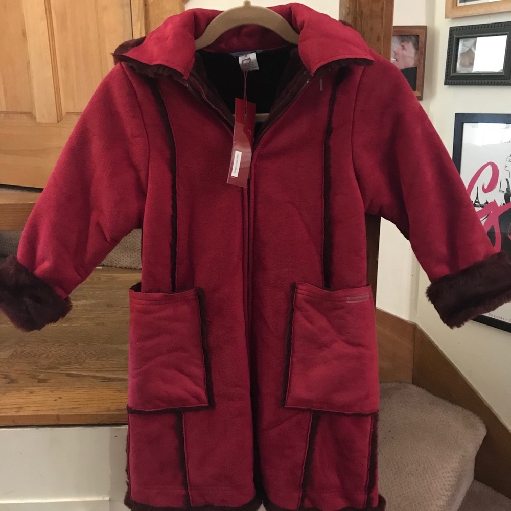 Kenzo Girls faux Shearling winter coat Sz 8
